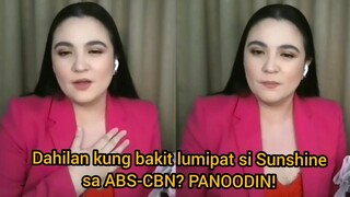 Sunshine Dizon nagsalita na bakit lumipat sa Kapamilya Network! Dahilan kung bakit PANOODIN!