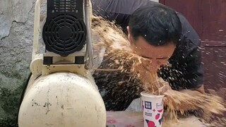 أداة مساعدة لشرب شاي الحليب! قوة الشفط كبيرة جدًا!