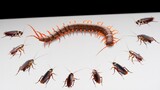 [Animals]A huge centipede fights with 10 cockroaches