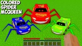 AMAZING ! REAL COLORED SPIDER MCQUEEN in MINECRAFT - Gameplay Movie