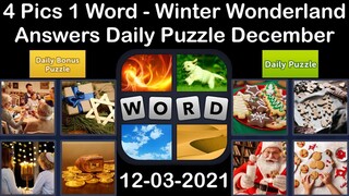 4 Pics 1 Word - Winter Wonderland - 03 December 2021 - Answer Daily Puzzle + Bonus Puzzle