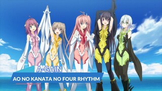 『LYRICS AMV』AO NO KANATA NO FOUR RHYTHM ED FULL「a-gain - Ray」