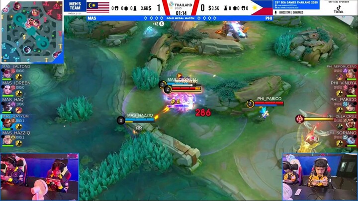 Philippines Vs Malaysia Game 1 Grand Final MLBB 33rd SEAGAMES 2025