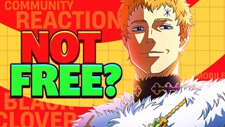 JULIUS WILL *NOT* BE FREE FOR EVERYONE? SELECTIVE BANNER REACTION | Black Clover Mobile