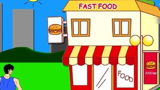 Animasi Horor: Burger Amerika