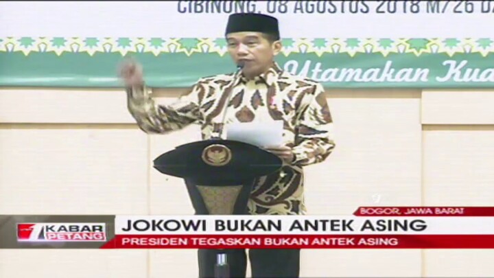 Jokowi Tegaskan Bukan Antek Asing Maupun Aseng