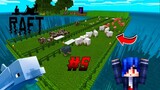 สร้างฟาร์มสัตว์กันนน!!     #5  - Minecraft Raft Survival