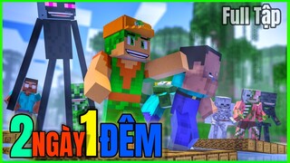 [ Lớp Học Quái Vật ] THỬ THÁCH 2 NGÀY 1 ĐÊM (Full Tập) | Minecraft Animation
