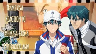 Teams USA reaction to Ryoma & Ryoga childhood amv