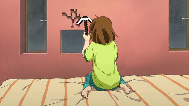 Anime|Spoof "K-On!"|When Hirasawa Yui is fixing up the house