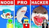 NOOB vs PRO: REAL LIFE SHARK Build Challenge In Minecraft!