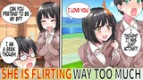 Nerdy Guy Became Hot Girl's Fake Boyfriend, But She Is Flirting Way Too Much(Comic Dub| Manga)