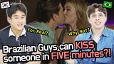 (Portuguese CC) Things that Only Brazilian Guys Do! (Korean Teen and Brazilian Guy Reaction)