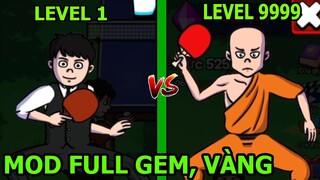 Anh Tiếp Viên Đánh Bóng Bàn Với Thiếu Lâm Tự - Tap Tap Ping Pong mod apk full kim cương Thành EJ