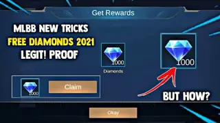 1K DIAMONDS EASILY TO GET! FAST AND TRICKS 2021! LEGIT100% FREE DIAMONDS! | Mobile Legends 2021