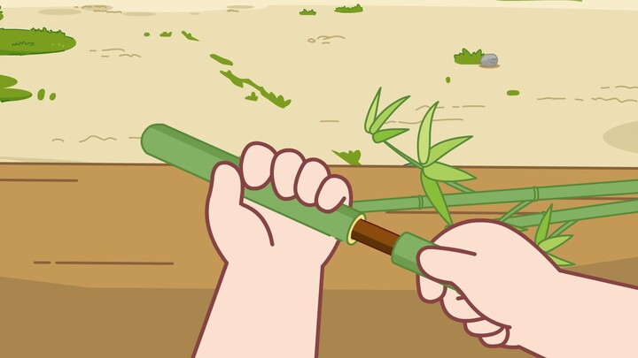 Bamboo gun