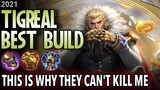 KILLER TANK | New Tigreal Best Build in 2021 | Tigreal Gameplay & Build - Mobile Legends