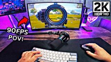 [POV] 90 FPS PUBG MOBILE Emulator 2023 | Keyboard & Mouse Sound ASMR 😴 (Gameloop)