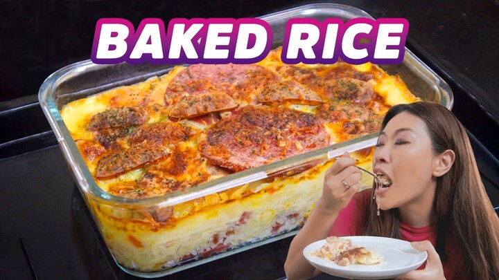 RESEP BAKE RICE SIMPLE SUPER ENAK DAN MELELEH! DIJAMIN NAGIH