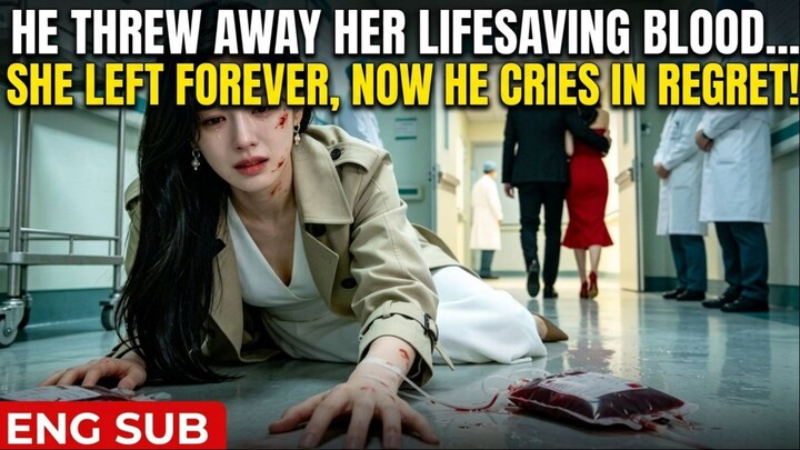 He threw away her lifesaving blood… She left forever, now he cries in regret!