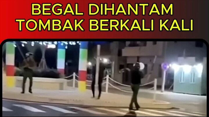 Begal Dihantam Tombak Berkali-kali