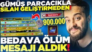 GÜMÜŞ PARÇACIKLA SİLAH GELİŞTİRMEDEN ÖLÜM MESAJI ALDIK! (TÜM MARKETİ ALDIK) PUBG Mobile