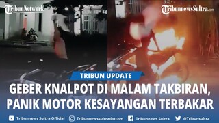 Viral Remaja Geber Knalpot di Malam Takbiran, Berujung Panik Motor Kesayangan Terbakar