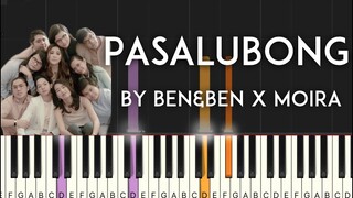 Pasalubong by Ben&Ben x Moira synthesia piano tutorial with free sheet music