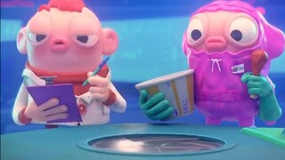 A great battle between humans and hens, in the future chickens will be eaten to the point of becomin