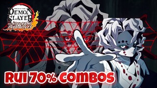 Rui 70% Combos | Demon Slayer: Kimetsu no Yaiba – The Hinokami Chronicles