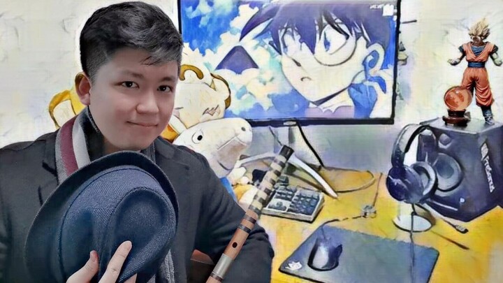 Versi paling klasik Detektif Conan dari "If You Were Here" - Skor Musik Gemetar [Versi Seruling Bamb