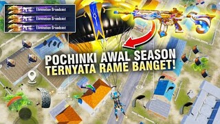 AWAL SEASON POCHINKI RAME BANGET! LANGSUNG HAJAR PAKE M4 LEGENDARY! - PUBG MOBILE