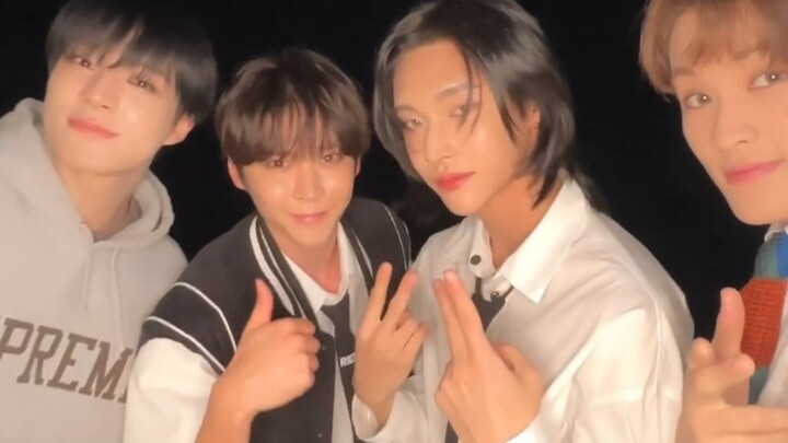 Di balik panggung konser keluarga cha+1. Park Wonbin, Song Eunseok x Lee Jeedoo, Lee Mark Tantangan 