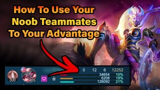 Ultra Advanced Tip: How To Use Your Noob Teammates To Your Advantage |  MLBB