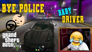 CAR CHASE WITH BABY DRIVER *PART2* (HINDI NA TAYO NAPAHAMAK SA WAKAS) | GTA 5 RP