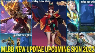 MLBB || New Update Upcoming Skin 2022 '' Ruby Colletor"Estes New Skin Blacklist"Masha New Skin.