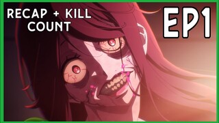 Zombie 100: Bucket List of the Dead (2023) KILL COUNT [EPISODE 01: Akira of the Dead]