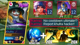 GLOBAL 1 KHUFRA UNLIMITED SKILL HACK! | THEY CALL ME CHEATER!? | MLBB