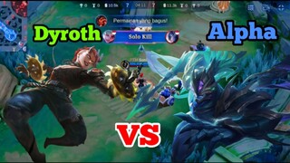 Perebutan Gelar Raja Exp Dyroth Vs Alpha | MLBB MOBILE LEGEND