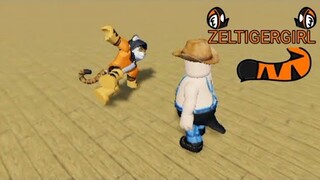 Flamingo watching ZelTigerGirl breakdancing 🐯💃 (Roblox)