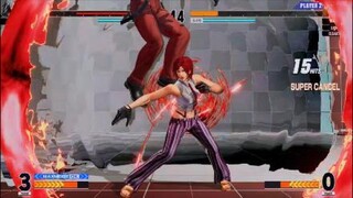 KOF15　世界１位ヴァネッサ　速すぎる動きから３２Hitコンボ　制圧するヴァネッサ