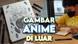 Ngabuburit Gambar Anime Di luar | Drawing Anime - Zenitsu Agatsuma (Demon Slayer / Kimetsu No Yaiba)