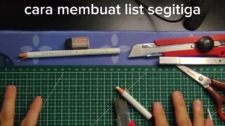 cara membuat list segitiga