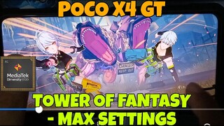 Tower of Fantasy - Max Setting and Gameplay using Poco X4 GT