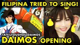 Filipina tries to sing Japanese anime song - DAIMOS opening 1 anime cover by Vocapanda