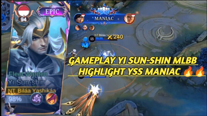 Gameplay Solo Menggunakan Hero Yi Sun-shin gak ada lawan nih!?  🔥🔥