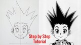 How to Draw Gon Freecss Hunter x Hunter [Anime Drawing Tutorial For Beginners]