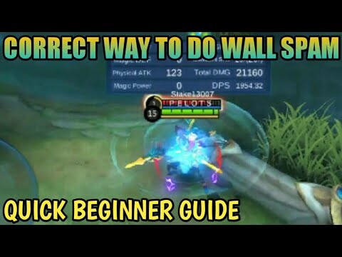 CORRECT WAY TO WALL SPAM(part 2) | UNLIMITED ENERGY | FANNY MOBILE LEGENDS