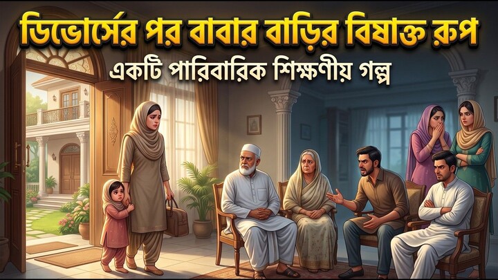 ডিভোর্সের পর বাবার বাড়ির বিষাক্ত রূপ । একটি শিক্ষণীয় ইসলামিক গল্প । Bangla Islamic Story
