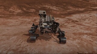 Mars rover Curiosity exploring Gale crater and Mount Sharp on Mars